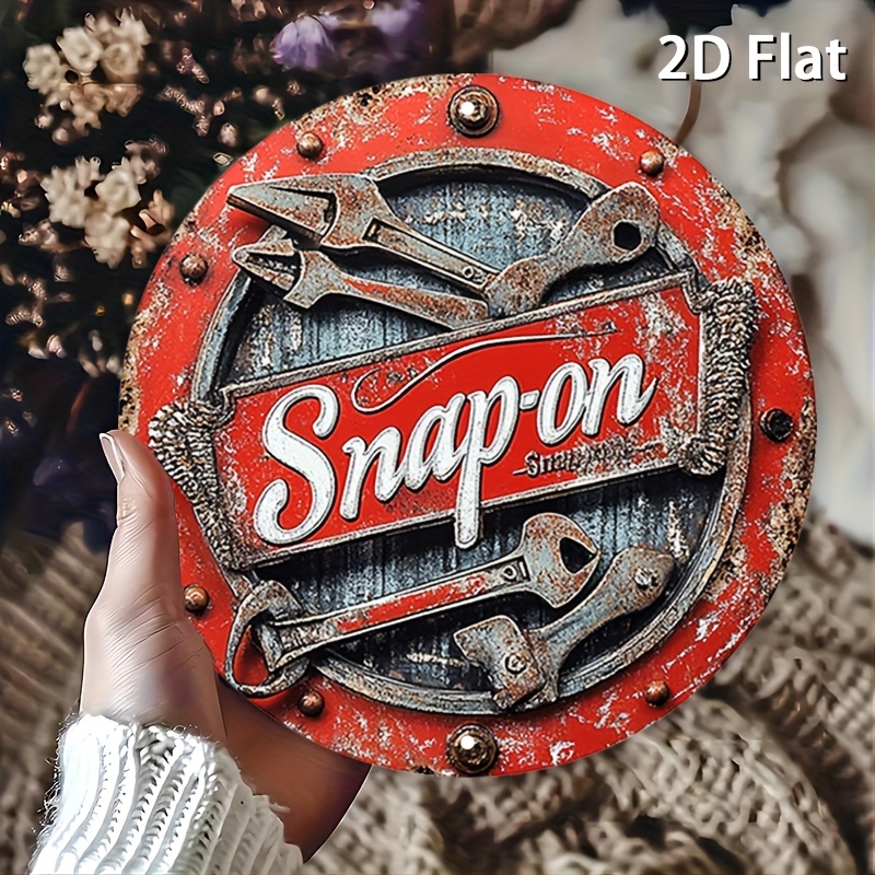 Vintage Collectible Plates - 2D Flat 1 Buah Alat Snap-on