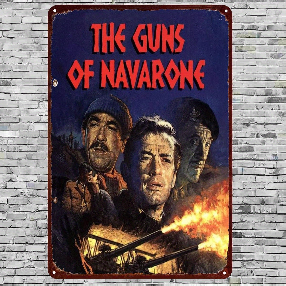Vintage Collectible Posters - Papan Tanda Timah Bertema Film Klasik