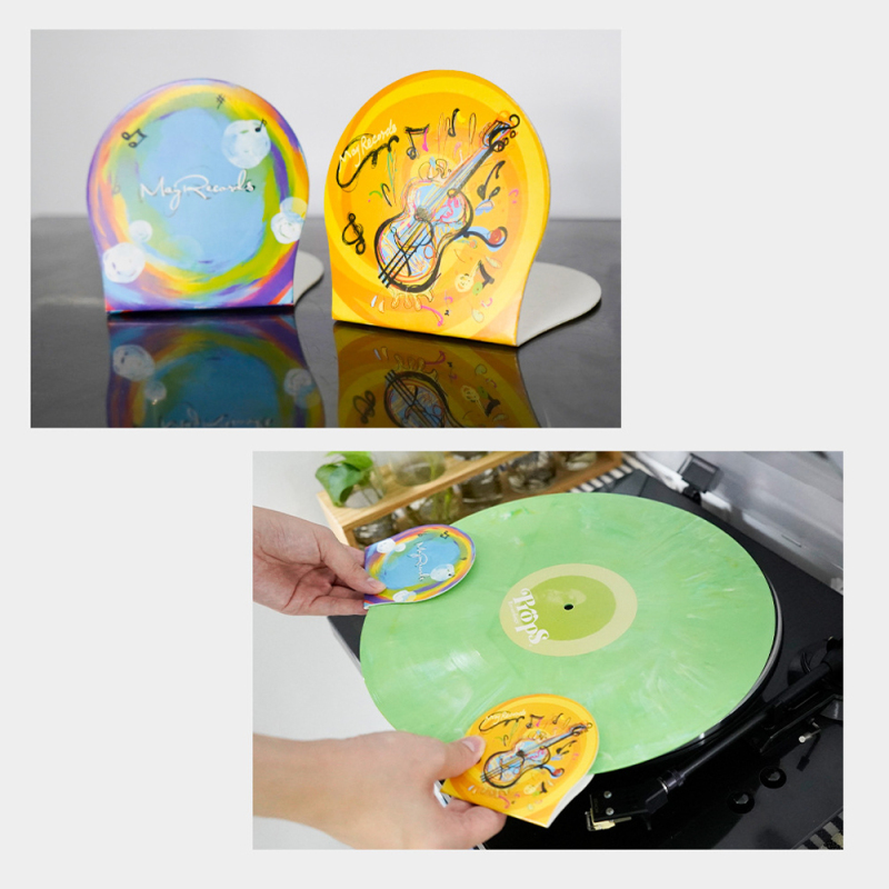 Vinyl Record Cleaner - Sarung tangan pembersih rekaman, 2 buah