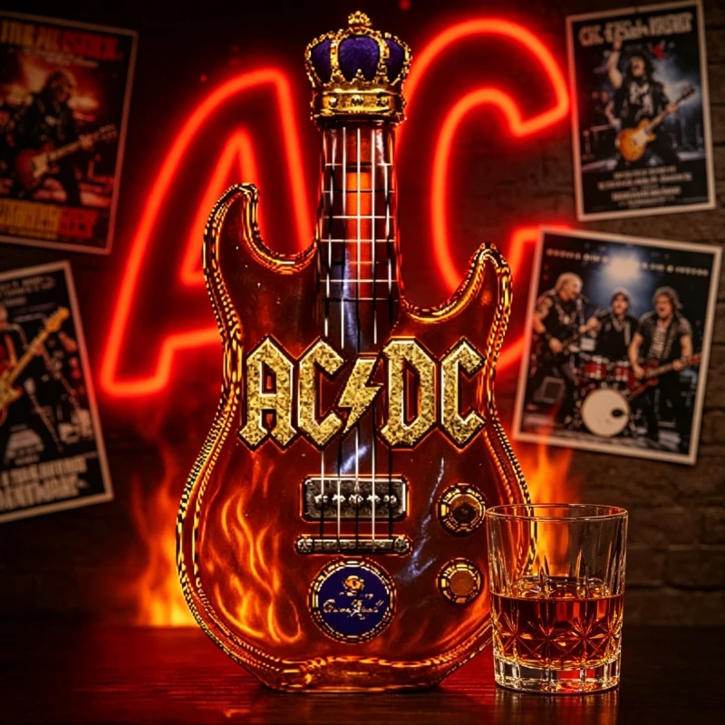 Vintage Collectible Liquor Bottles - Botol Wiski Bentuk Gitar Elektrik Retro,