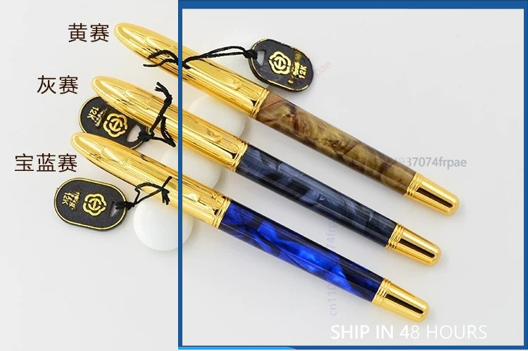 Vintage Collectible Pens - Pulpen Emas 12K Seluloid 132 NOS