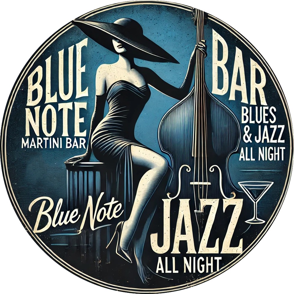 Blue Note Jazz Martini Bar Sen - Vintage Collectible Plates ulasan dan harga
