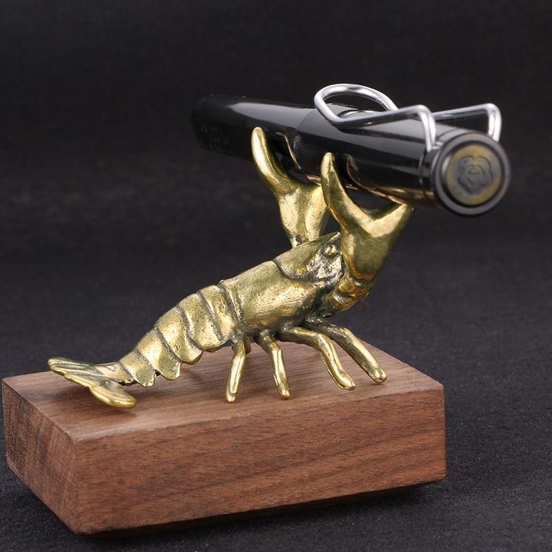 Ornamen Lobster Kuningan Padat - Vintage Collectible Pens ulasan dan harga
