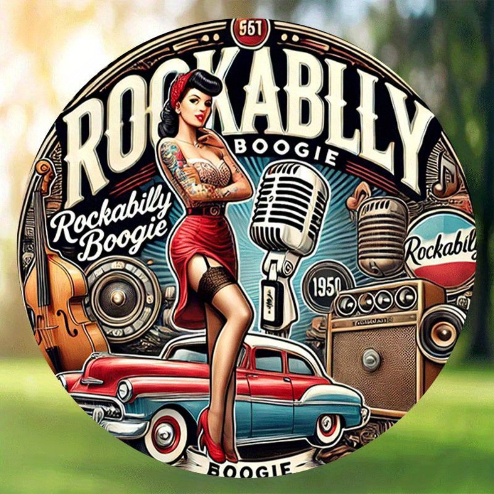 Papan Logam Retro Gaya Rock an - Vintage Collectible Plates ulasan dan harga