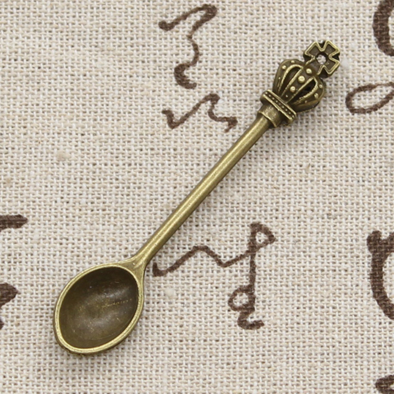 8 Buah Mahkota Sendok Dapur Ji - Vintage Collectible Spoons ulasan dan harga