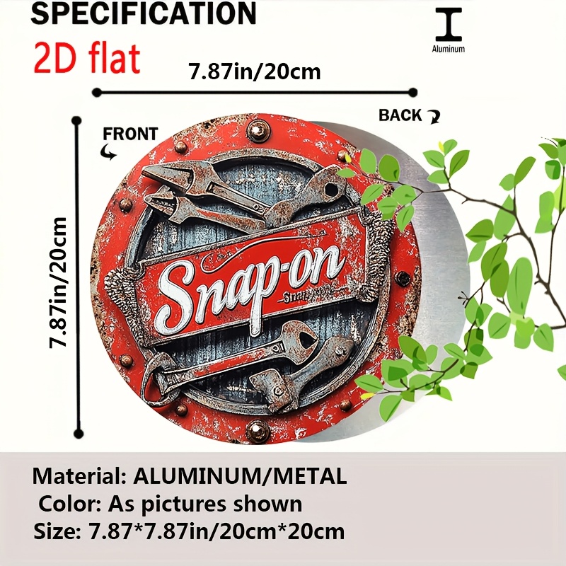 2D Flat 1 Buah Alat Snap-on Ta - Vintage Collectible Plates ulasan dan harga