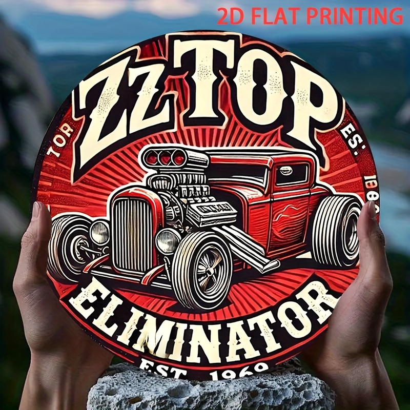 2D Flat, 1pc ZZ Top Eliminator - Vintage Collectible Plates ulasan dan harga