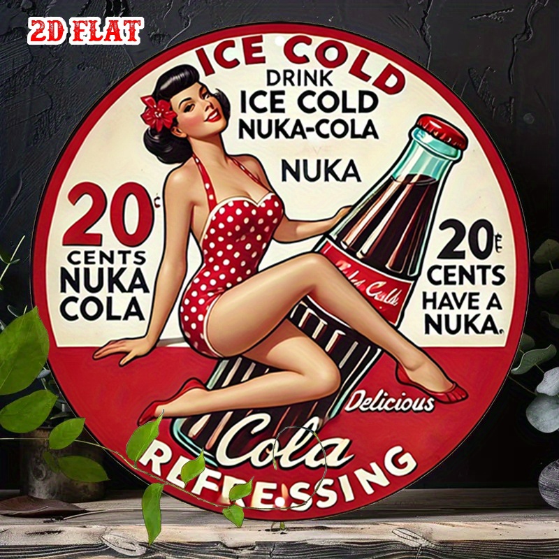 2D Flat, 1pc Retro Pin-Up 7.87 - Vintage Collectible Plates ulasan dan harga