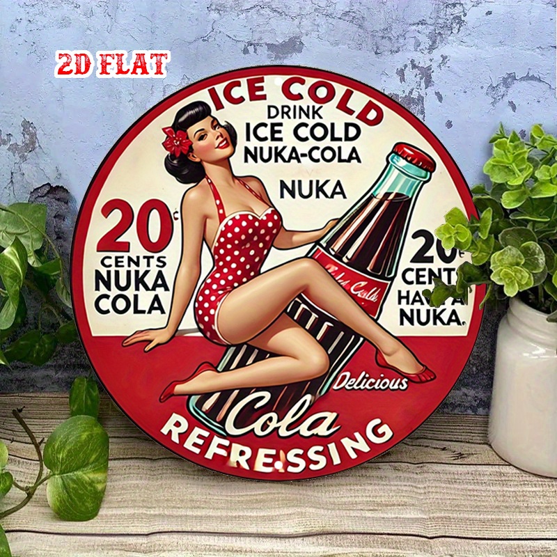2D Flat, 1pc Retro Pin-Up 7.87 - Vintage Collectible Plates ulasan dan harga