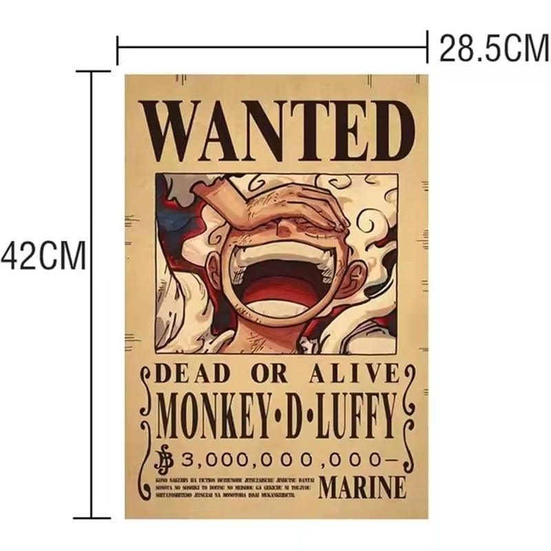Poster Anime One Piece Bounty  - Vintage Collectible Posters ulasan dan harga