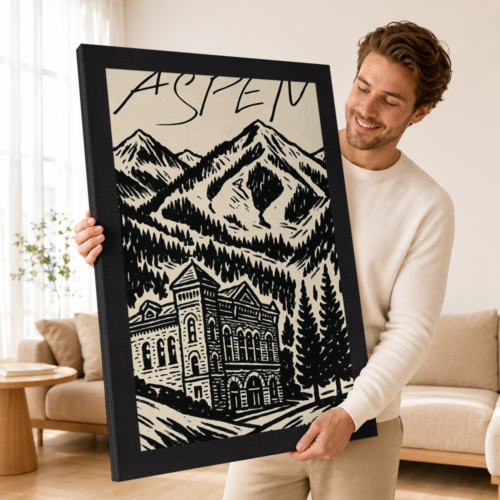 Poster Kanvas Cetak Ski Vintag - Vintage Collectible Posters ulasan dan harga