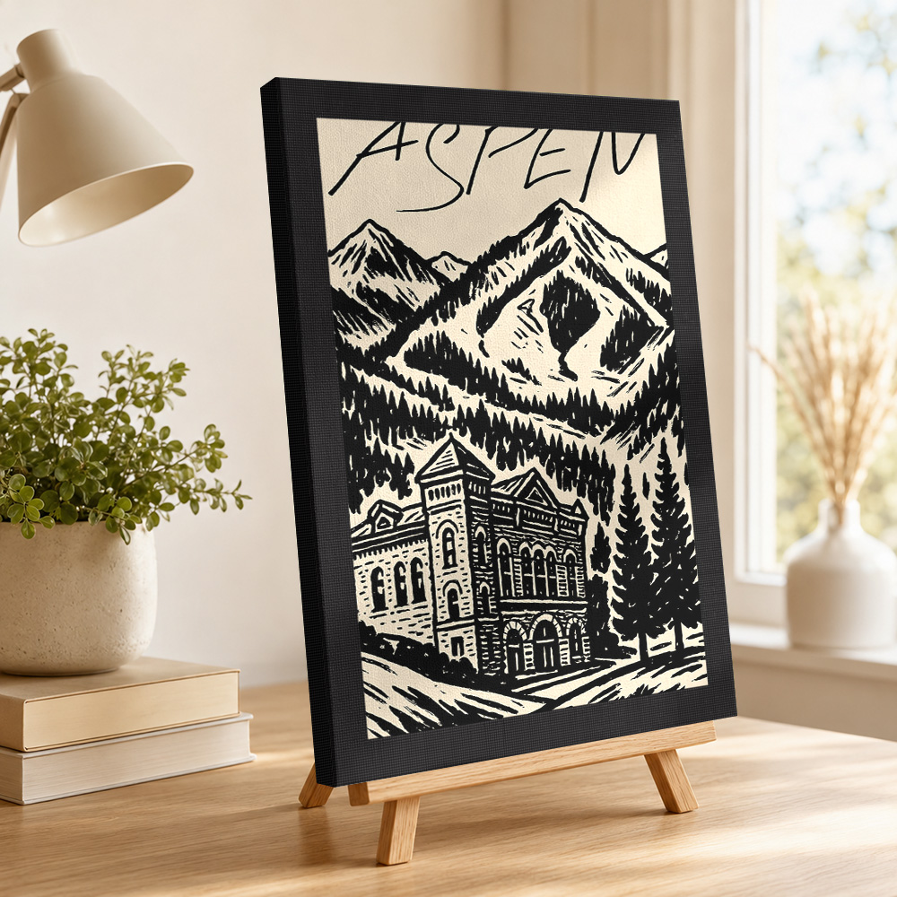 Poster Kanvas Cetak Ski Vintag - Vintage Collectible Posters ulasan dan harga