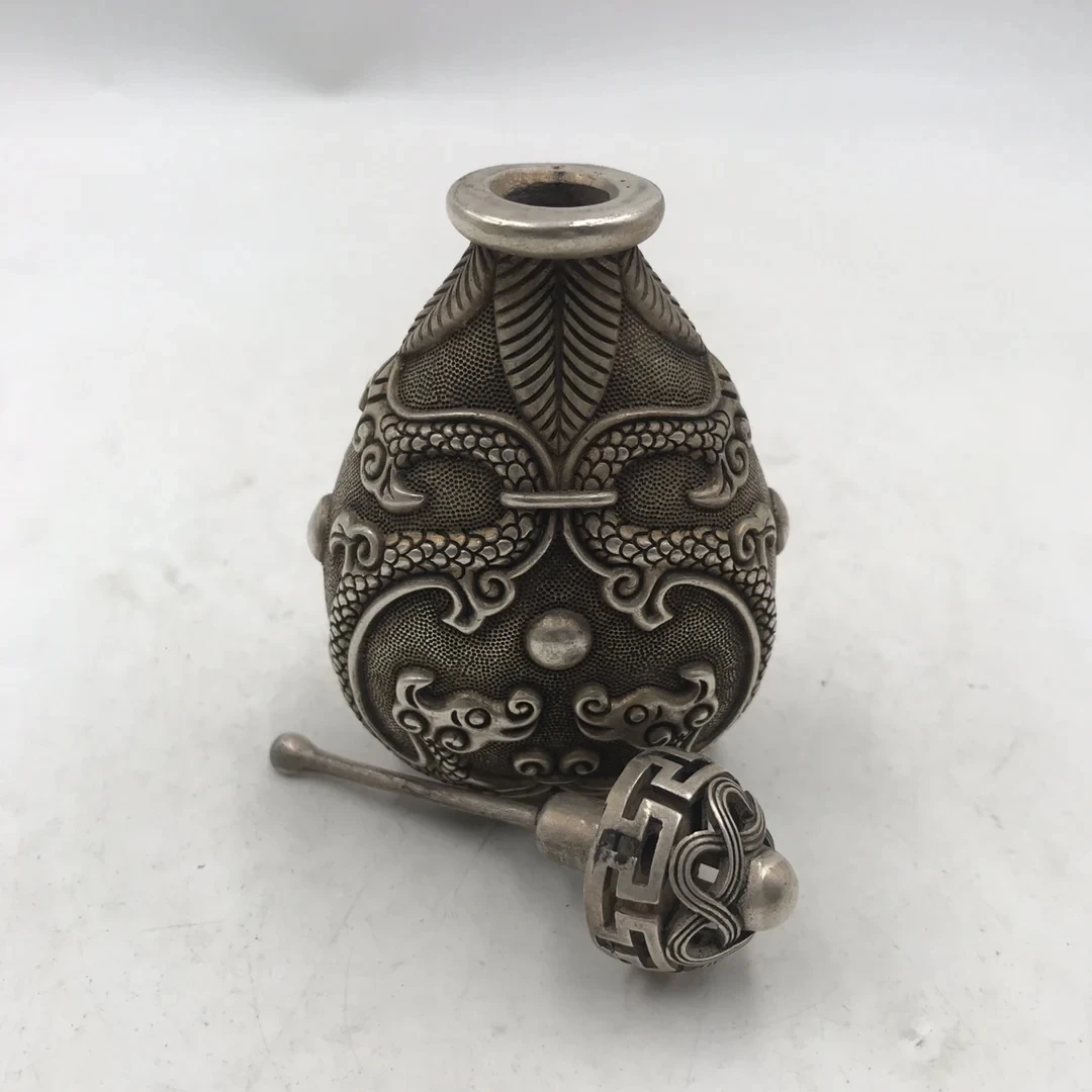 Botol Tembakau Perunggu Putih  - Vintage Collectible Bottles ulasan dan harga