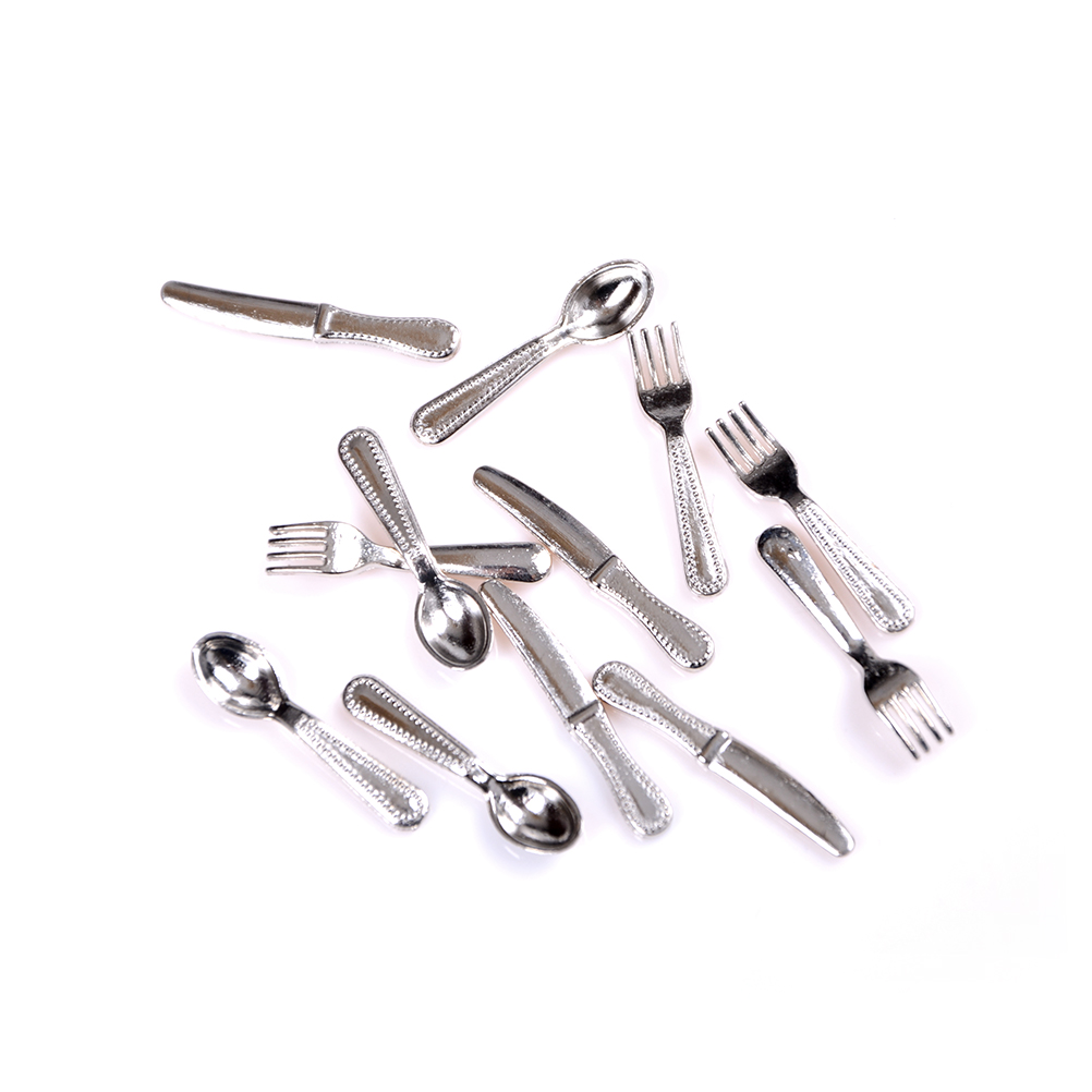 12Pcs 1:12 Mini Vintage Rumah  - Vintage Collectible Spoons ulasan dan harga