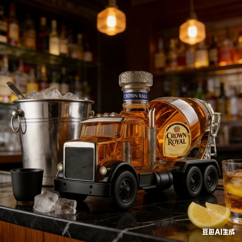 Botol Wiski Kaca Desain Truk V - Vintage Collectible Liquor Bottles ulasan dan harga